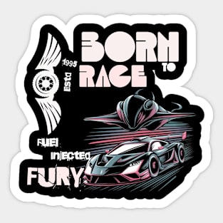 BORN TO RACE Sticker